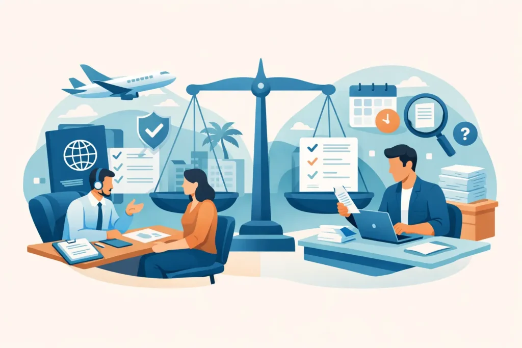 Managed Visa Service vs Self Filing: Which Fits?