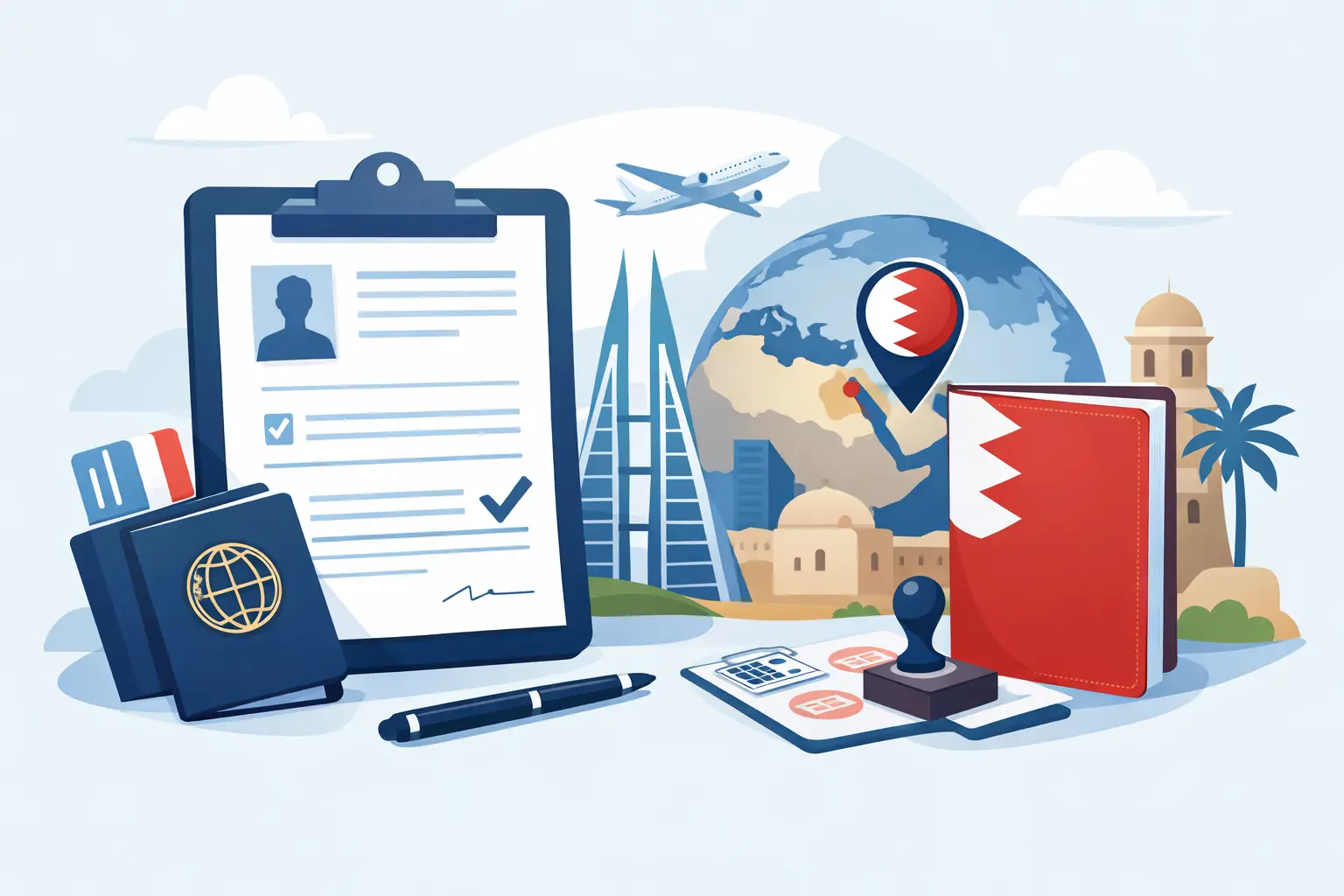 How to Complete a Bahrain Visa Application