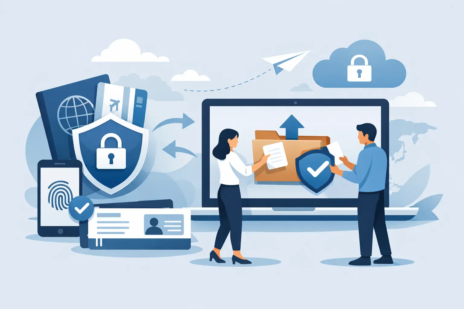 Secure Travel Document Submission Process
